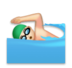 Man Swimming: Light Skin Tone Emoji Copy Paste ― 🏊🏻‍♂ - lg
