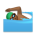 Man Swimming: Medium-dark Skin Tone Emoji Copy Paste ― 🏊🏾‍♂ - lg