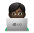 Man Technologist: Dark Skin Tone Emoji Copy Paste ― 👨🏿‍💻 - lg