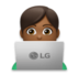 Man Technologist: Medium-dark Skin Tone Emoji Copy Paste ― 👨🏾‍💻 - lg