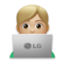 Man Technologist: Medium-light Skin Tone Emoji Copy Paste ― 👨🏼‍💻 - lg