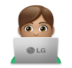 Man Technologist: Medium Skin Tone Emoji Copy Paste ― 👨🏽‍💻 - lg