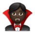 Man Vampire: Dark Skin Tone Emoji Copy Paste ― 🧛🏿‍♂ - lg