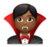 Man Vampire: Medium-dark Skin Tone Emoji Copy Paste ― 🧛🏾‍♂ - lg