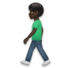 Man Walking: Dark Skin Tone Emoji Copy Paste ― 🚶🏿‍♂ - lg