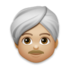 Man Wearing Turban: Medium-light Skin Tone Emoji Copy Paste ― 👳🏼‍♂ - lg
