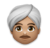 Man Wearing Turban: Medium Skin Tone Emoji Copy Paste ― 👳🏽‍♂ - lg