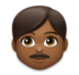 Man: Medium-dark Skin Tone Emoji Copy Paste ― 👨🏾 - lg