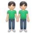 Men Holding Hands: Light Skin Tone Emoji Copy Paste ― 👬🏻 - lg