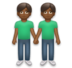 Men Holding Hands: Medium-dark Skin Tone Emoji Copy Paste ― 👬🏾 - lg