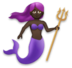 Mermaid: Dark Skin Tone Emoji Copy Paste ― 🧜🏿‍♀ - lg