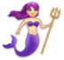 Mermaid: Light Skin Tone Emoji Copy Paste ― 🧜🏻‍♀ - lg