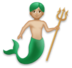 Merman: Medium-light Skin Tone Emoji Copy Paste ― 🧜🏼‍♂ - lg