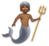 Merperson: Medium-dark Skin Tone Emoji Copy Paste ― 🧜🏾 - lg