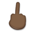 Middle Finger: Dark Skin Tone Emoji Copy Paste ― 🖕🏿 - lg
