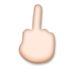 Middle Finger: Light Skin Tone Emoji Copy Paste ― 🖕🏻 - lg