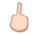 Middle Finger: Medium-light Skin Tone Emoji Copy Paste ― 🖕🏼 - lg