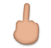 Middle Finger: Medium Skin Tone Emoji Copy Paste ― 🖕🏽 - lg