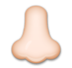 Nose: Light Skin Tone Emoji Copy Paste ― 👃🏻 - lg