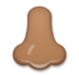 Nose: Medium-dark Skin Tone Emoji Copy Paste ― 👃🏾 - lg