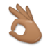 OK Hand: Medium-dark Skin Tone Emoji Copy Paste ― 👌🏾 - lg