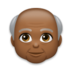 Old Man: Medium-dark Skin Tone Emoji Copy Paste ― 👴🏾 - lg