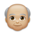 Old Man: Medium-light Skin Tone Emoji Copy Paste ― 👴🏼 - lg