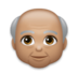 Old Man: Medium Skin Tone Emoji Copy Paste ― 👴🏽 - lg