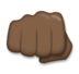 Oncoming Fist: Dark Skin Tone Emoji Copy Paste ― 👊🏿 - lg