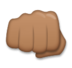 Oncoming Fist: Medium-dark Skin Tone Emoji Copy Paste ― 👊🏾 - lg
