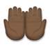 Palms Up Together: Dark Skin Tone Emoji Copy Paste ― 🤲🏿 - lg