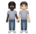 People Holding Hands: Dark Skin Tone, Light Skin Tone Emoji Copy Paste ― 🧑🏿‍🤝‍🧑🏻 - lg