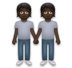 People Holding Hands: Dark Skin Tone Emoji Copy Paste ― 🧑🏿‍🤝‍🧑🏿 - lg