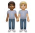People Holding Hands: Medium-dark Skin Tone, Medium-light Skin Tone Emoji Copy Paste ― 🧑🏾‍🤝‍🧑🏼 - lg