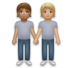 People Holding Hands: Medium Skin Tone, Medium-light Skin Tone Emoji Copy Paste ― 🧑🏽‍🤝‍🧑🏼 - lg