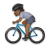 Person Biking: Medium-dark Skin Tone Emoji Copy Paste ― 🚴🏾 - lg