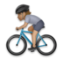 Person Biking: Medium Skin Tone Emoji Copy Paste ― 🚴🏽 - lg