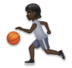 Person Bouncing Ball: Dark Skin Tone Emoji Copy Paste ― ⛹🏿 - lg