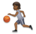 Person Bouncing Ball: Medium-dark Skin Tone Emoji Copy Paste ― ⛹🏾 - lg