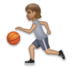 Person Bouncing Ball: Medium Skin Tone Emoji Copy Paste ― ⛹🏽 - lg