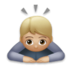 Person Bowing: Medium-light Skin Tone Emoji Copy Paste ― 🙇🏼 - lg