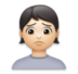 Person Frowning: Light Skin Tone Emoji Copy Paste ― 🙍🏻 - lg