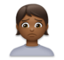 Person Frowning: Medium-dark Skin Tone Emoji Copy Paste ― 🙍🏾 - lg