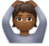 Person Gesturing OK: Medium-dark Skin Tone Emoji Copy Paste ― 🙆🏾 - lg