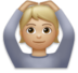 Person Gesturing OK: Medium-light Skin Tone Emoji Copy Paste ― 🙆🏼 - lg