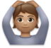 Person Gesturing OK: Medium Skin Tone Emoji Copy Paste ― 🙆🏽 - lg