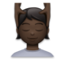 Person Getting Massage: Dark Skin Tone Emoji Copy Paste ― 💆🏿 - lg
