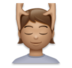 Person Getting Massage: Medium Skin Tone Emoji Copy Paste ― 💆🏽 - lg