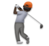 Person Golfing: Dark Skin Tone Emoji Copy Paste ― 🏌🏿 - lg