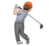 Person Golfing: Light Skin Tone Emoji Copy Paste ― 🏌🏻 - lg